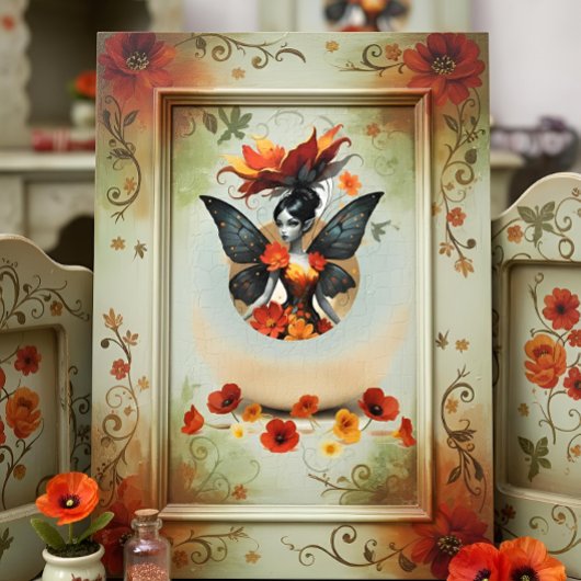 Decoupage Whimsical Flower Fairy  Tissuepapier