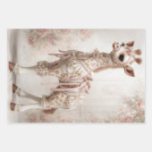 Decoupage Whimsical Giraffe Pink Scrapbooking Inpakpapier Vel (Voorkant 2)