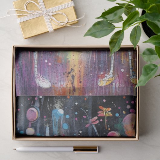 Decoupage Whimsical Girl Bubble Personages Tissuepapier (Geschenk)