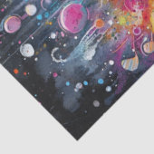 Decoupage Whimsical Girl Bubble Personages Tissuepapier (Detail)