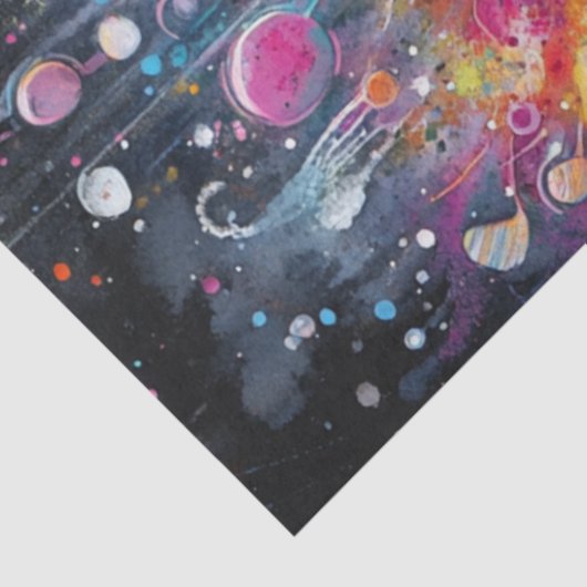 Decoupage Whimsical Girl Bubble Personages Tissuepapier (Detail)