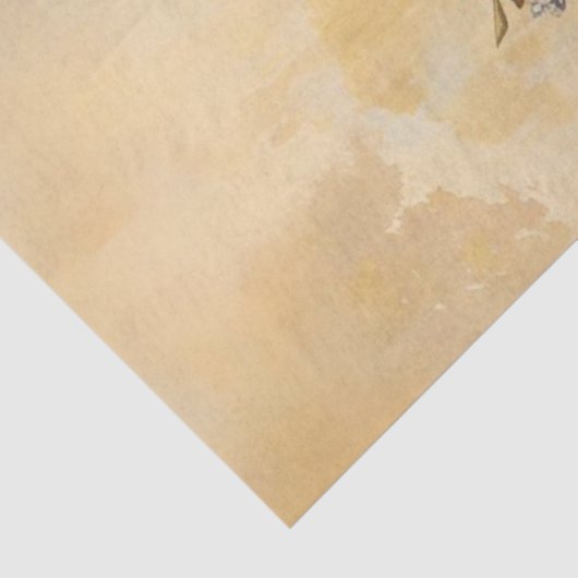 Decoupage Whimsical Goat Family Boeren Tissuepapier (Detail)