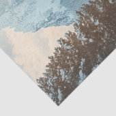 Decoupage Whimsical Happy Santa Sledding in de sne Tissuepapier (Detail)