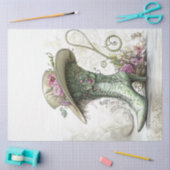 Decoupage Whimsical High Heel Boot  Pet Tissuepapier (Craft)