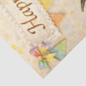 Decoupage Whimsical Highland Cupcake Birthday Tissuepapier (Detail)