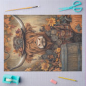 Decoupage Whimsical Highland Halloween Decor Tissuepapier (Craft)