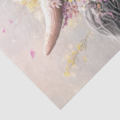 Decoupage Whimsical Highland Koe Bloemenkroon Tissuepapier (Detail)