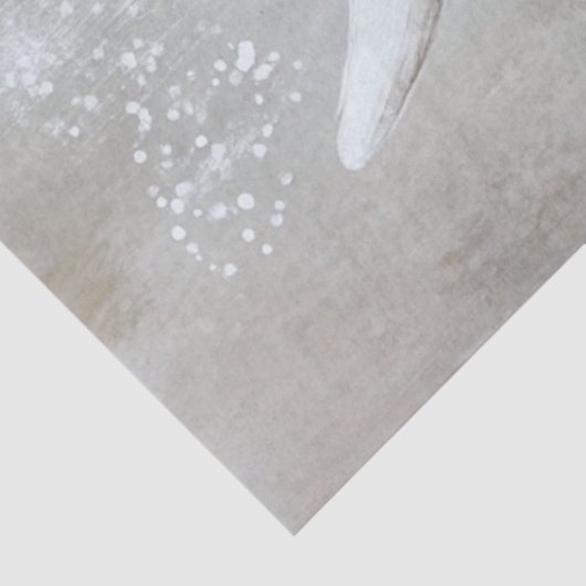 Decoupage Whimsical Highland Koe Flowers Tissuepapier (Detail)