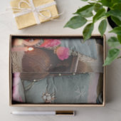 Decoupage Whimsical Highland Koe Valentijn Truck Tissuepapier (Geschenk)