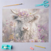 Decoupage Whimsical Highland Roze Lila Bloemen Tissuepapier (Craft)