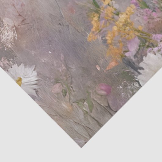 Decoupage Whimsical Highland Roze Lila Bloemen Tissuepapier (Detail)