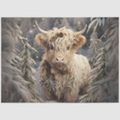 Decoupage Whimsical Highland Winter Wonderland Tissuepapier (Voorkant)