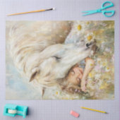 Decoupage Whimsical Horse & Little Girl Bloemen Tissuepapier (Craft)