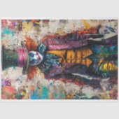 Decoupage Whimsical Jester Digitale Kunst Tissuepapier (Voorkant)