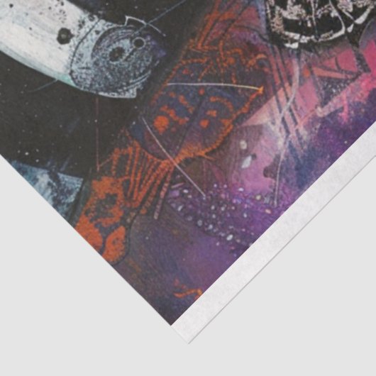 Decoupage Whimsical Jester Girl Celestina Whimsy Tissuepapier (Detail)