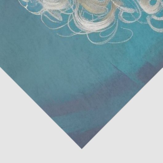 Decoupage Whimsical Lady Koe komisch Tissuepapier (Detail)