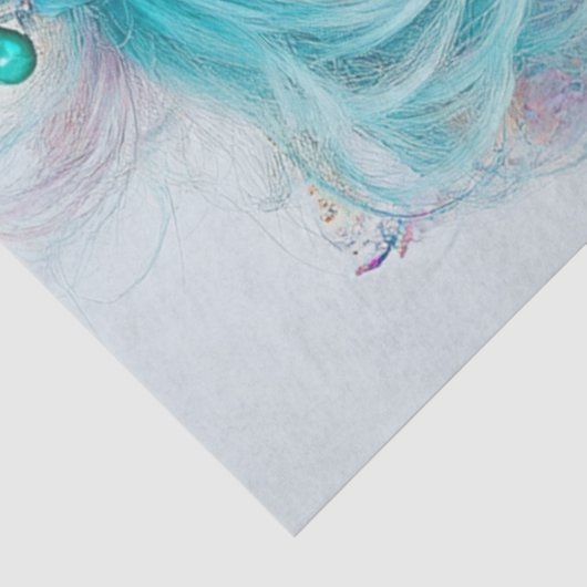 Decoupage Whimsical Lady Sunkissed Style Tissuepapier (Detail)