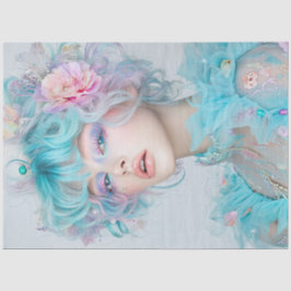 Decoupage Whimsical Lady Sunkissed Style Tissuepapier