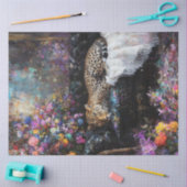 Decoupage Whimsical Leopard Lounging in Luxury  Tissuepapier (Craft)