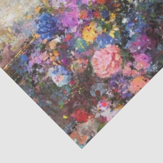 Decoupage Whimsical Leopard Lounging in Luxury Tissuepapier (Detail)