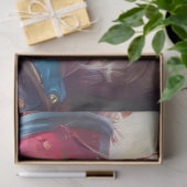 Decoupage Whimsical Liberty Bell Cat Nederland Tissuepapier (Geschenk)