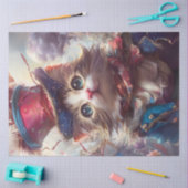 Decoupage Whimsical Liberty Bell Cat Nederland Tissuepapier (Craft)