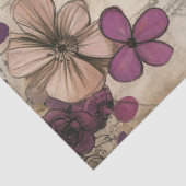 Decoupage Whimsical Little Paarse Girl & Poedel Tissuepapier (Detail)