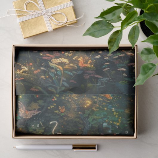 Decoupage Whimsical Magical Musical Tree Tissuepapier (Geschenk)