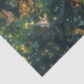 Decoupage Whimsical Magical Musical Tree Tissuepapier (Detail)