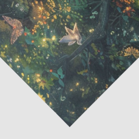 Decoupage Whimsical Magical Musical Tree Tissuepapier (Detail)