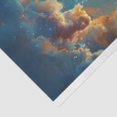 Decoupage Whimsical Night Sky Hete Luchtballon Tissuepapier (Detail)