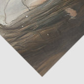 Decoupage Whimsical Pig Duo in Forest Tissuepapier (Detail)