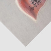 Decoupage Whimsical Piglet Flower Tattoo Tissuepapier (Detail)