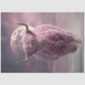 Decoupage Whimsical Pink Cotton Snoep Highland Tissuepapier (Voorkant)