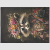 Decoupage Whimsical Raccoon Victoriaans Dressed Tissuepapier (Voorkant)
