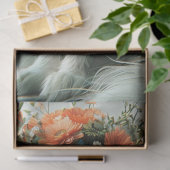 Decoupage Whimsical Regal Furry Cat Tissuepapier (Geschenk)