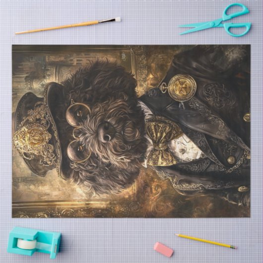 Decoupage Whimsical Royal Pumi Dog Tissuepapier (Craft)