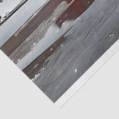 Decoupage Whimsical Santa op een hengst Midnight Tissuepapier (Detail)