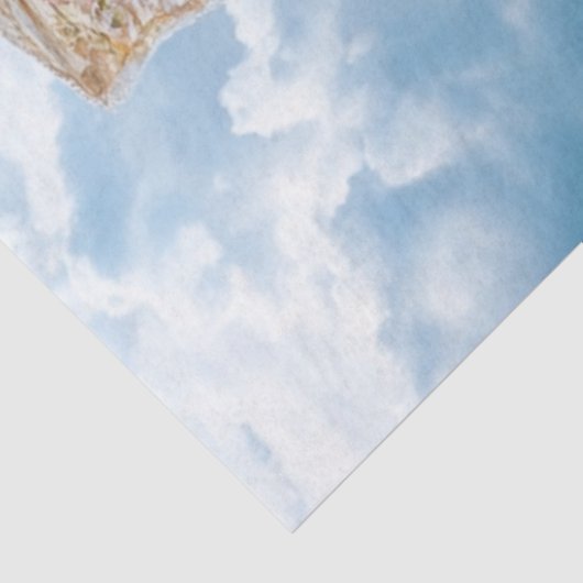 Decoupage Whimsical Sheep Beach Lounging Paraplu Tissuepapier (Detail)