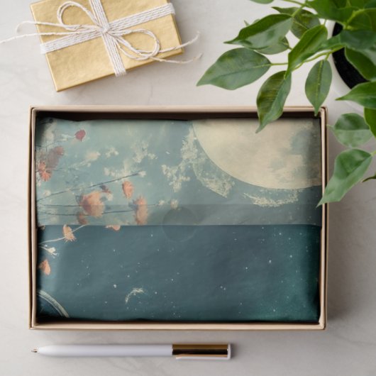 Decoupage Whimsical Skeleton Bruid Fiets Tissuepapier (Geschenk)