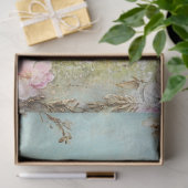 Decoupage Whimsical Spring Easter Rabbit Carriage Tissuepapier (Geschenk)