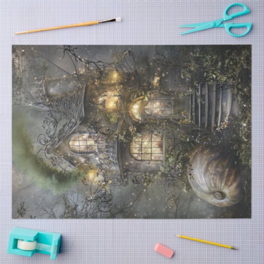 Decoupage Whimsical Sprookje Boomboomhuis Tissuepapier (Craft)