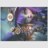 Decoupage Whimsical Steampunk Girls Andrea & Rena Tissuepapier (Voorkant)