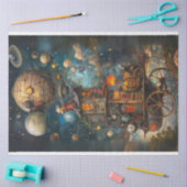 Decoupage Whimsical Steampunk Hete Luchtballon Tissuepapier (Craft)