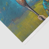 Decoupage Whimsical Swinging Sisters Golfen 1 Tissuepapier (Detail)