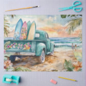 Decoupage Whimsical Truck Surfboard Beach Instelli Tissuepapier (Craft)