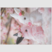 Decoupage Whimsical Valentijn Bunny Paar Tissuepapier (Voorkant)