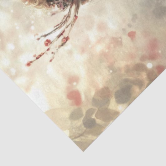 Decoupage Whimsical Valentijn Fairy Butterfly Wing Tissuepapier (Detail)