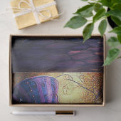 Decoupage Whimsical Victoriaans Konijn Goud & Paar Tissuepapier (Geschenk)