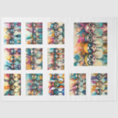 Decoupage Whimsical Wackadoodle Bridge Dames 1 Tissuepapier (Voorkant)